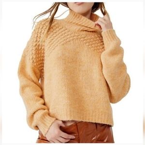 Free People Camel Heather Pullover NWT